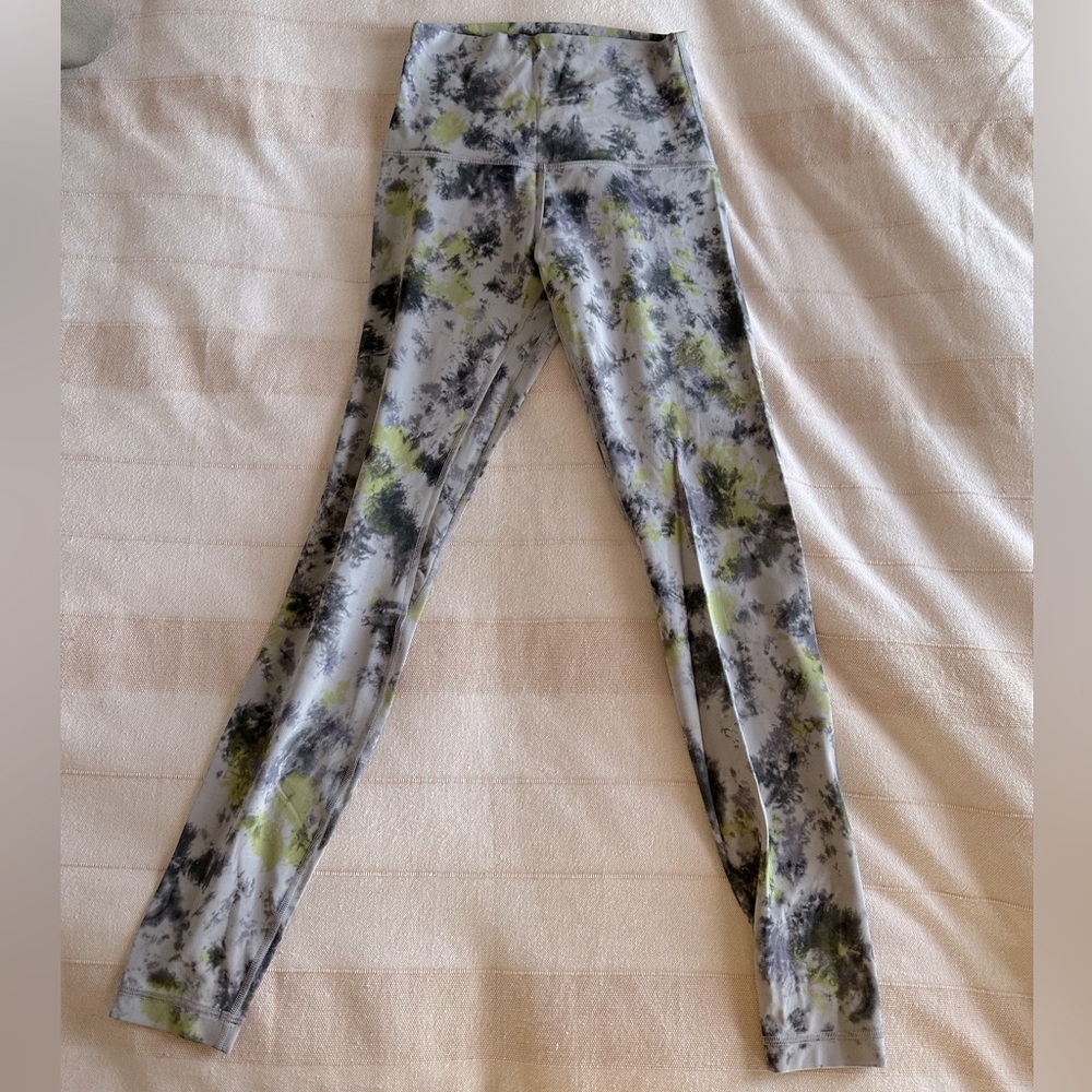 lululemon Align Super-High-Rise Pant 28/ Radial Tie Dye Mauve Grey Multi/ size 6